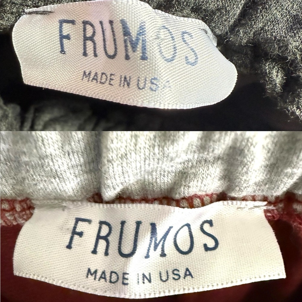 Frumos Lot Of 2 Lounge Elastic Waist Maroon & Black Shorts‎ Jr Teen Size Small - Picture 5 of 8